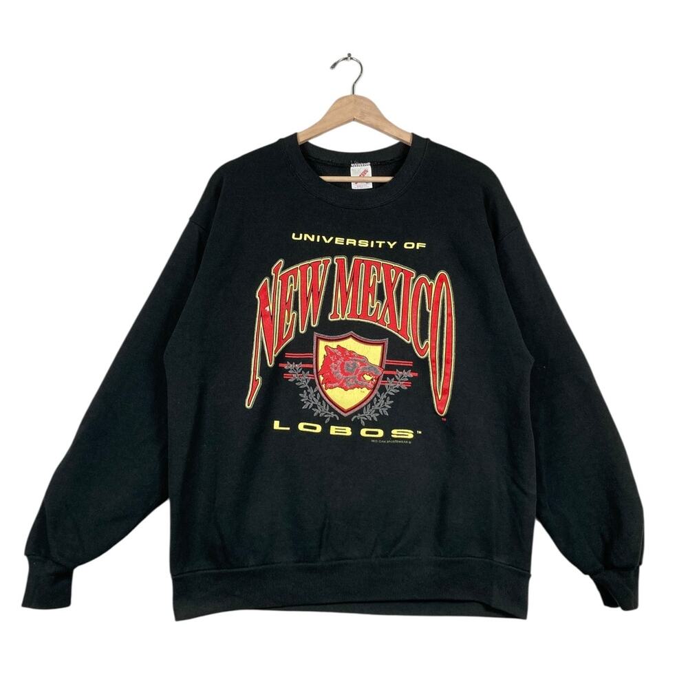 Vintage University Of New mexico Crest Logo Crewneck 90s L